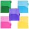 JAM Paper 9.75" x 11.5" 5-Tab Plastic Index Tab Dividers with Double Pockets